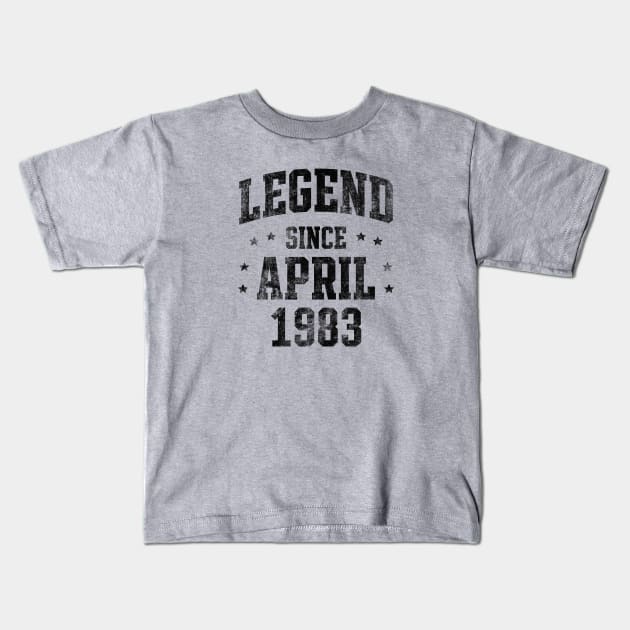 Legend since April 1983 Kids T-Shirt by Creativoo